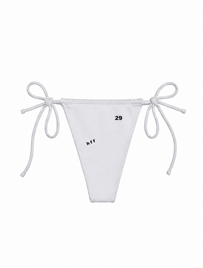 custom white tie tini bottoms