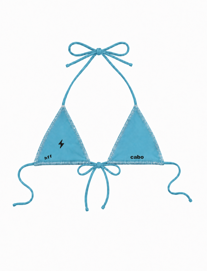 custom blue tie tini top